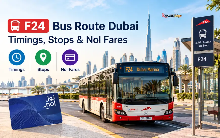 F24 Bus Route Dubai | Timings, Stops & Nol Fares